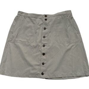 Travel Smith, packable button front skirt partial elastic  waist band & pockets